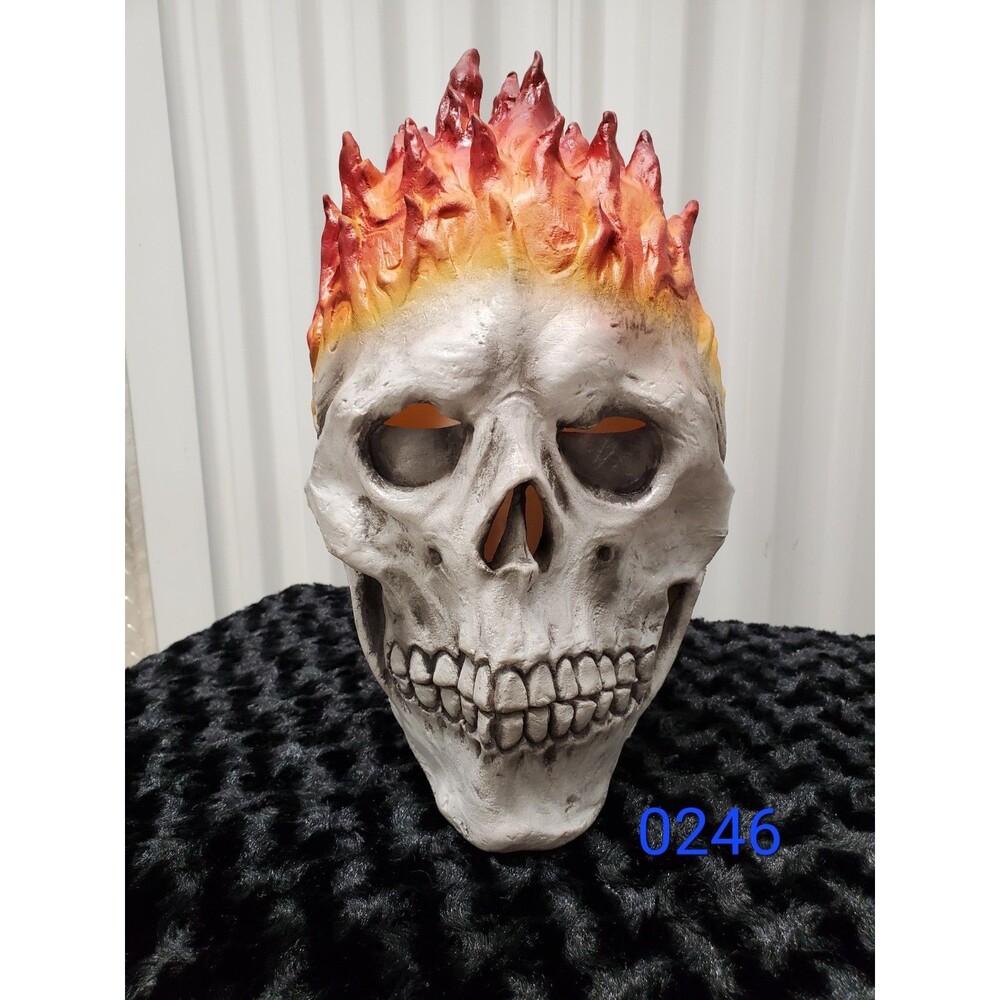 Flaming Skull Halloween Mask for Kids